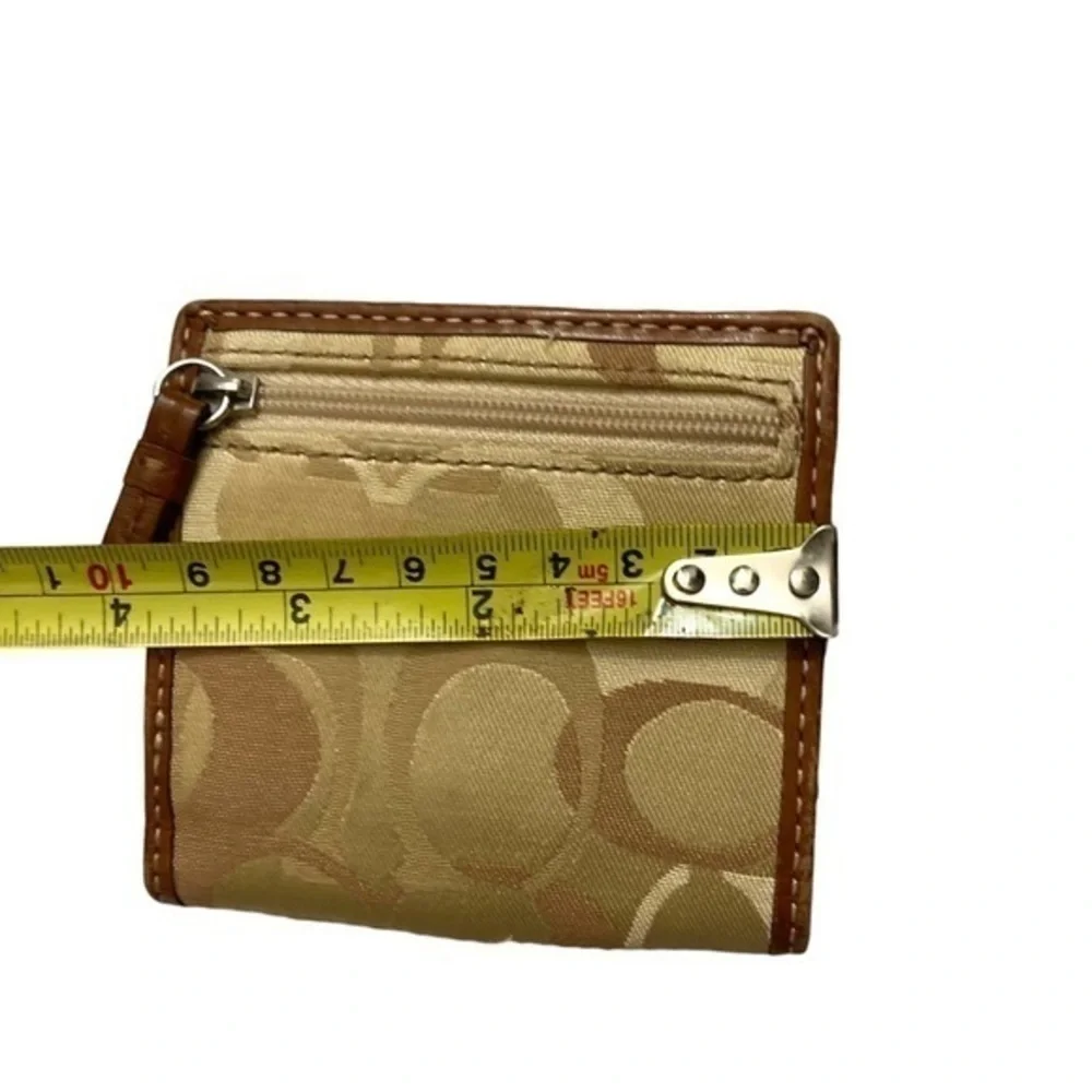 Coach vintage y2k brown leather optic c small wallet - Picture 2 of 6